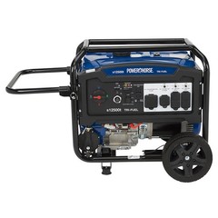 Powerhorse Portable Tri-Fuel Generator with Electric Start, 12,500 Watts
