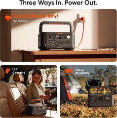 Jackery Explorer 500 v2 512Wh Lightweight Power Station + 100W Air Solar Panel