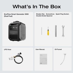 EcoFlow SG3000 Smart Dual Fuel LPG丨Gas Generator Powered for Emergencies/Outdoor
