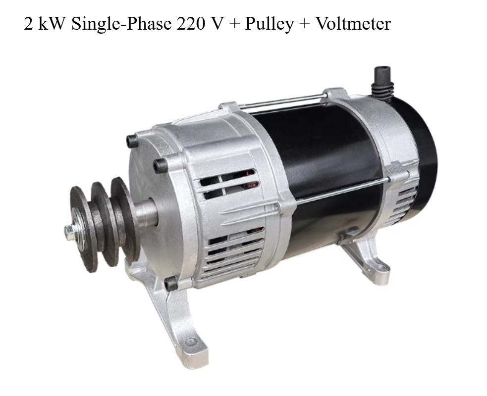 Small Diesel and Gasoline Belt-Driven Generators, Single-Phase and Three-Phase