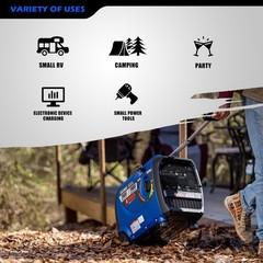 A-iPower 2400W Portable Inverter Generator Powered By Yamaha Engine, CO Sensor