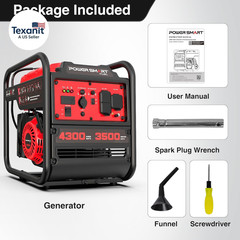 4300-Watt Portable Generator with Inverter Technology, 30 Amp for Home Use and E