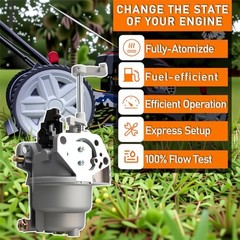 Carburetor Kit for Ryobi RY906500S 6500 8125 Watts Generator Homelite HM-D262839