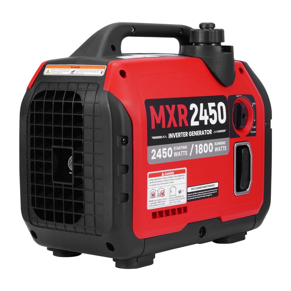 2450W Portable Inverter Generator 58dB 33lb for Trunk Storage & Emergency Use