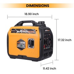 Gasoline LPG Dual Fuel Inverter Generator 3800W Peak 3200W Running for Campers