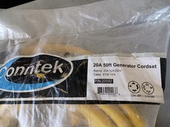 NEW 20592 CONNTEK 20A 50 FT GENERATOR CORDSET 4 POLE TWIST LOCK 125/250V