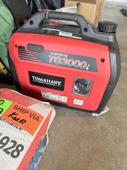 Tomahawk TG3000i Portable Inverter Generator 120V Red/Black 2x 120V