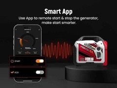 MXR Generator 4000 Watt Dual Fuel Inverter Gas Propane Bluetooth App RV Power