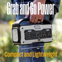 Igen400S 400 Watt, 183Wh Portable Power Station and Solar Generator with LED Dis