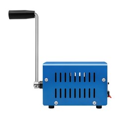 Portable Metal Generator, F20 Hand Crank Generator, Manual Crank Generator Blue