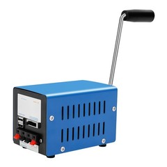 Portable Metal Generator, F20 Hand Crank Generator, Manual Crank Generator Blue
