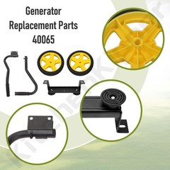 Generator Wheel Kit for 2800-4750W Generators – Folding Handle, Never-Flat Tires