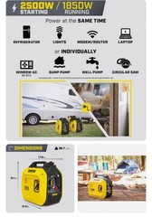 Champion Power Equipment 2500-Watt Ultralight Portable Inverter Generator