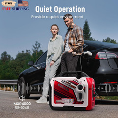 4000 Watt Inverter Generator Portable Bluetooth® App Remote Data Monitor RV Re