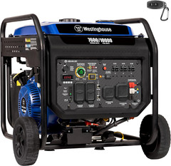 10000 Peak Watt Portable Open Frame Inverter Generator, Remote Electric Start wi