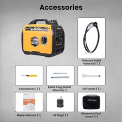 3800W Dual Fuel Inverter Generator 58dB for Night Time Outdoor Movies