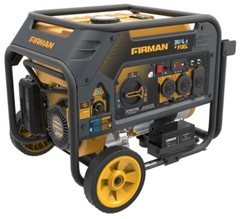 FIRMAN 4550/3650 Watt Electric Start Gas or Propane Dual Fuel Portable Generator