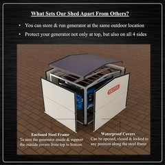 Generator Shed – Combining Generator Covers While Running & Generator Covers for