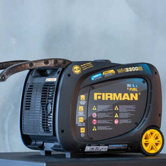Firman Generators 3300 Watt Dual Fuel Portable Inverter Generator Electric Start