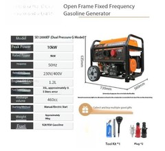 220V Single-Phase Electric Start Generator for Construction Emergencies