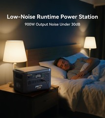 3072Wh 3600W Pecron F3000LFP Portable Power Station w/200W Solar Panel*3 RV