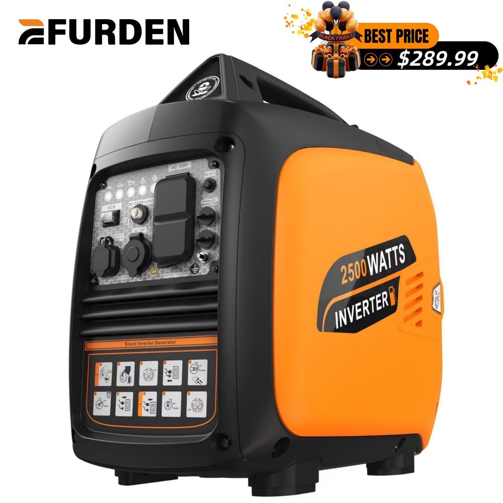 Efurden 2500 watt Gas Generator Quiet Portable Generator for Home Energy Storage