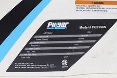 Pulsar PG2300iS Portable Gas-Powered Portable Inverter Generator, 1800W Rated