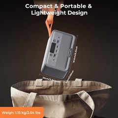 Portable Power Station, PowerUrus 28,000mAh Solar Bank, LiFePO4…