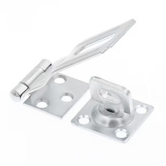 Door and Gate, Safety Hasp Hinge Latch with Swivel Staple 3-1/2 Inch with Screws