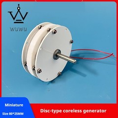 Mini Disc Generator Coreless Generator Permanent Magnet Brushless Motor