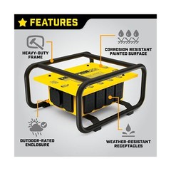 Champion Power Equipment 201174 Pro Grade OSHA Compliant Power Distribution B…