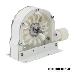 100-300W 500-4000RPM Pelton Wheel Impulse Pelton Turbine with Adapter to DIY