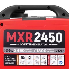 2450W Pure Sine Wave Generator – 58dB Quiet & Low Oil Alert for RV Travel Safety