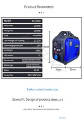 Parking Air Conditioner Automatic Gasoline Generator 24V Gasoline Motor