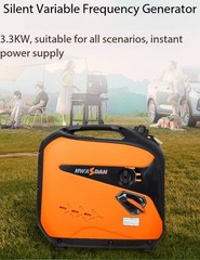 Low-Noise Gasoline Generator for Outdoor Camping, 220V, Small Household Inverter