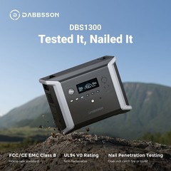 Dabbsson 1200W 1330Wh Power Station Camping with 2x 210W Foldable Solar Panel