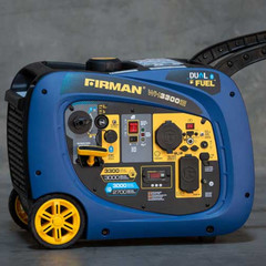 Firman Generators 3300 Watt Dual Fuel Portable Inverter Generator Electric Start