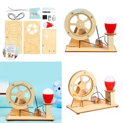 Handheld Crank Generator Power Kits DIY Hand Generator Education Science Kits