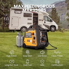MXR MXR3500S 3500W Dual Fuel Inverter Generator RV Ready 30A Remote Start Quiet