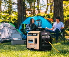 PGD40ISCO Ultra Light Quiet 4000W Portable Gas Inverter Generator, White