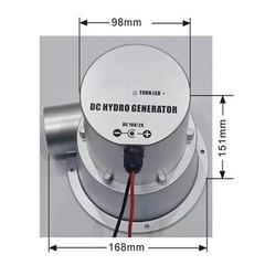 50W Micro Hydro Water Turbine Generator Permanent Magnet Hydroelectric Generator
