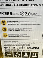 Champion Inverter Generator 600 Starting Watts. 300 Running Watts New In Box!