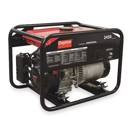Dayton Gen-3000-1Gh0 Portable Generator, Gasoline, 2, 450 W Rated, 4, 550 W