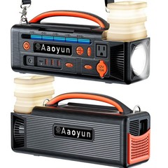 Aaoyun Portable Power Station 300W, 296Wh Battery Back-Up for Outdoor Indoor Use