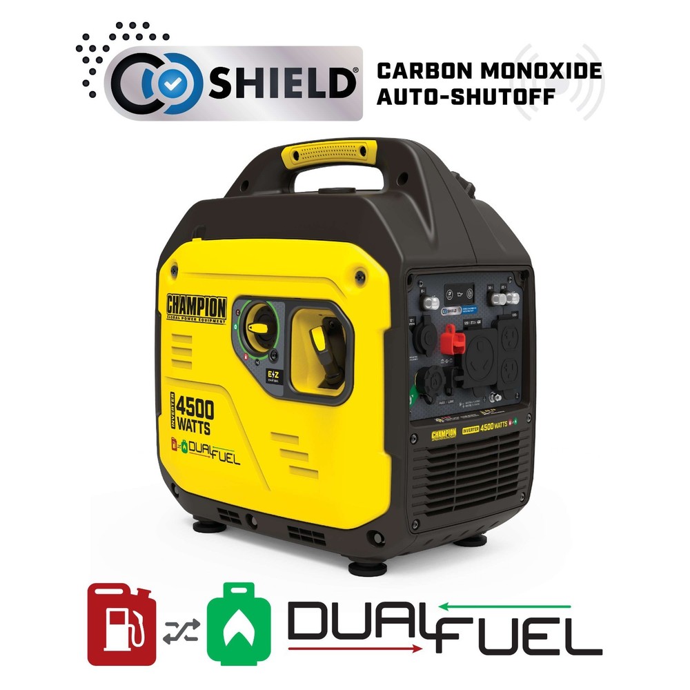 201531R- Champion 4500W Dual Fuel Inverter with CO Shield – REFURBISHED
