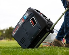 A-iPower 4,300-W Quiet Portable RV Ready Dual Fuel Inverter Generator, CO Sensor