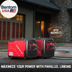 5000 Watt Portable Inverter Generator with Electric Start, 30 Amp for Home Use a