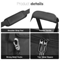 Shockproof Carrying Case for EcoFlow DELTA 3/DELTA 2 – Adjustable Strap, Portabl