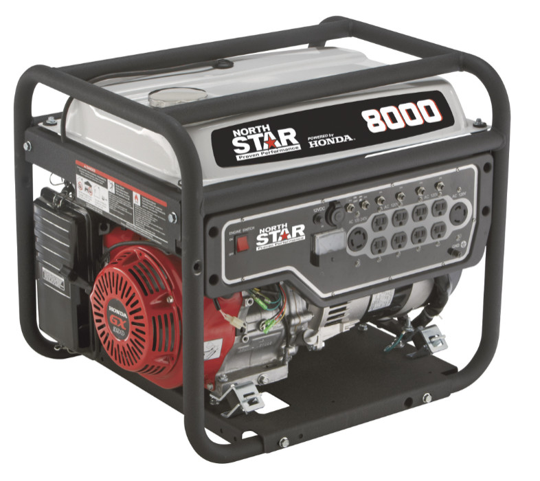 NorthStar Portable Generator with Honda GX390 Engine, 8000 Surge Watts