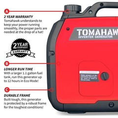 3000 Watt Inverter Generator Super Quiet Portable Power 120V Outlet